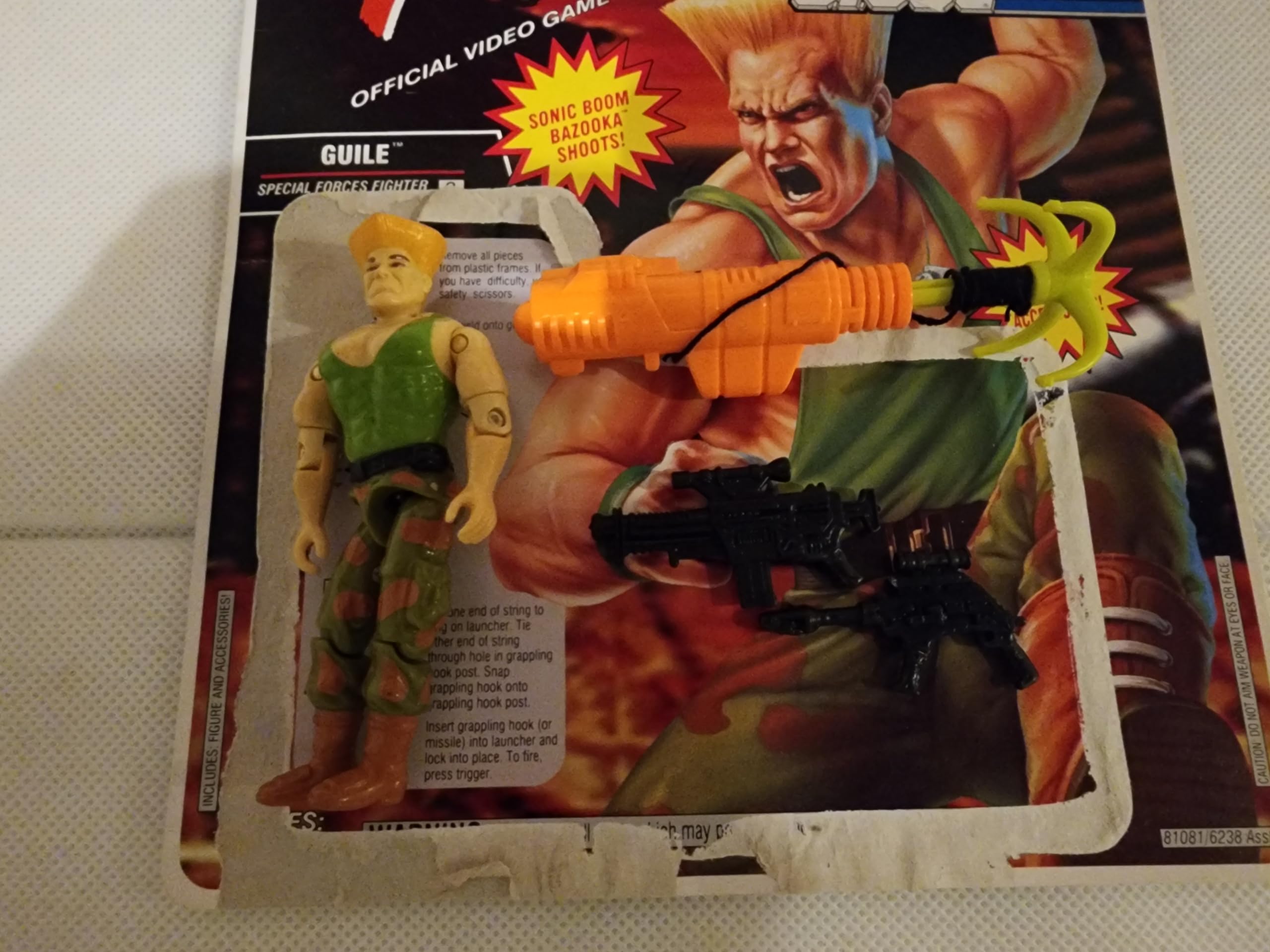 G.I. Joe Street Fighter II Guile Special Forces Fighter 3 3/4" Action Figure