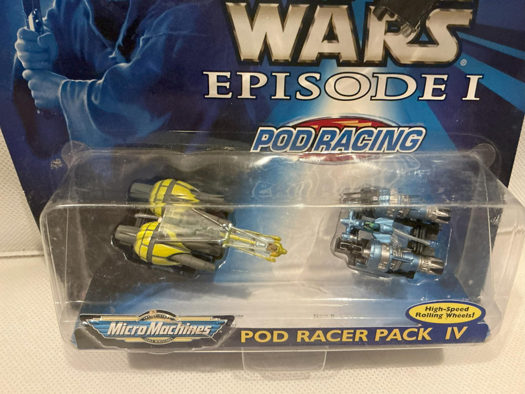 Star Wars Micro Machines Episode I Pod Racer Pack IV - High-Speed Rolling Wheels!