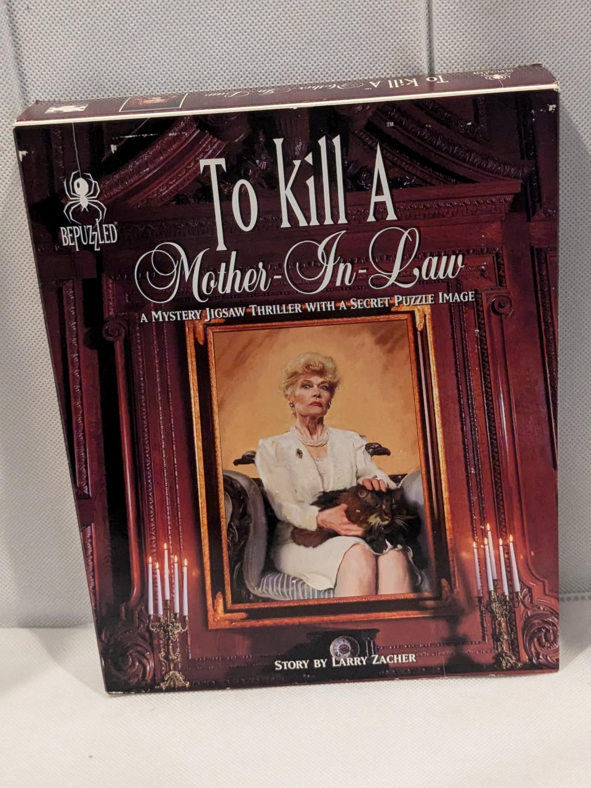 To Kill A Mother-In-Law A Murder by Larry Zacher; 1000 Piece Mystery Jigsaw Puzzle by Bepuzzled