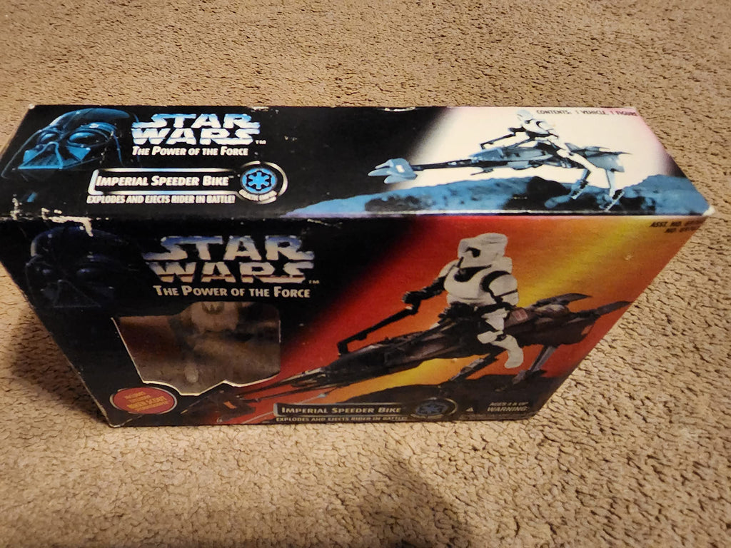 Star Wars Power of the Force Imperial Speeder Bike with Biker Scout Action Figure