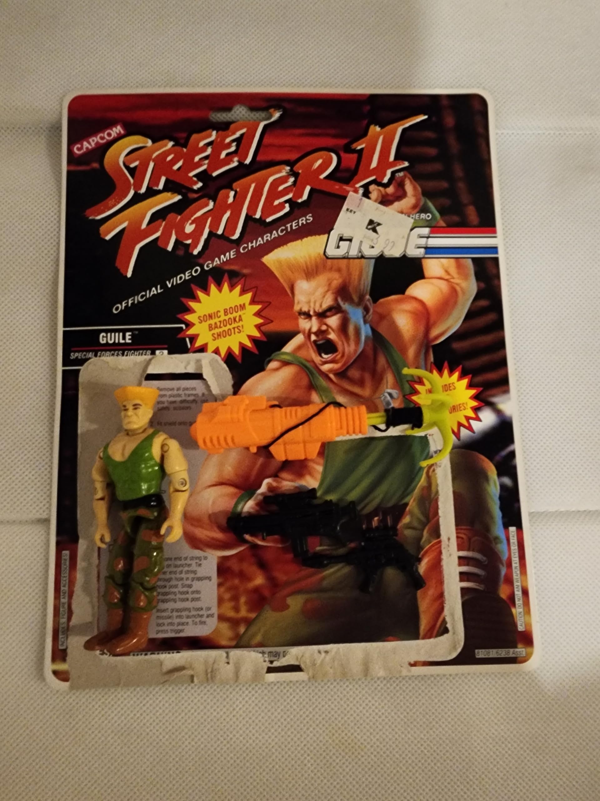 G.I. Joe Street Fighter II Guile Special Forces Fighter 3 3/4" Action Figure