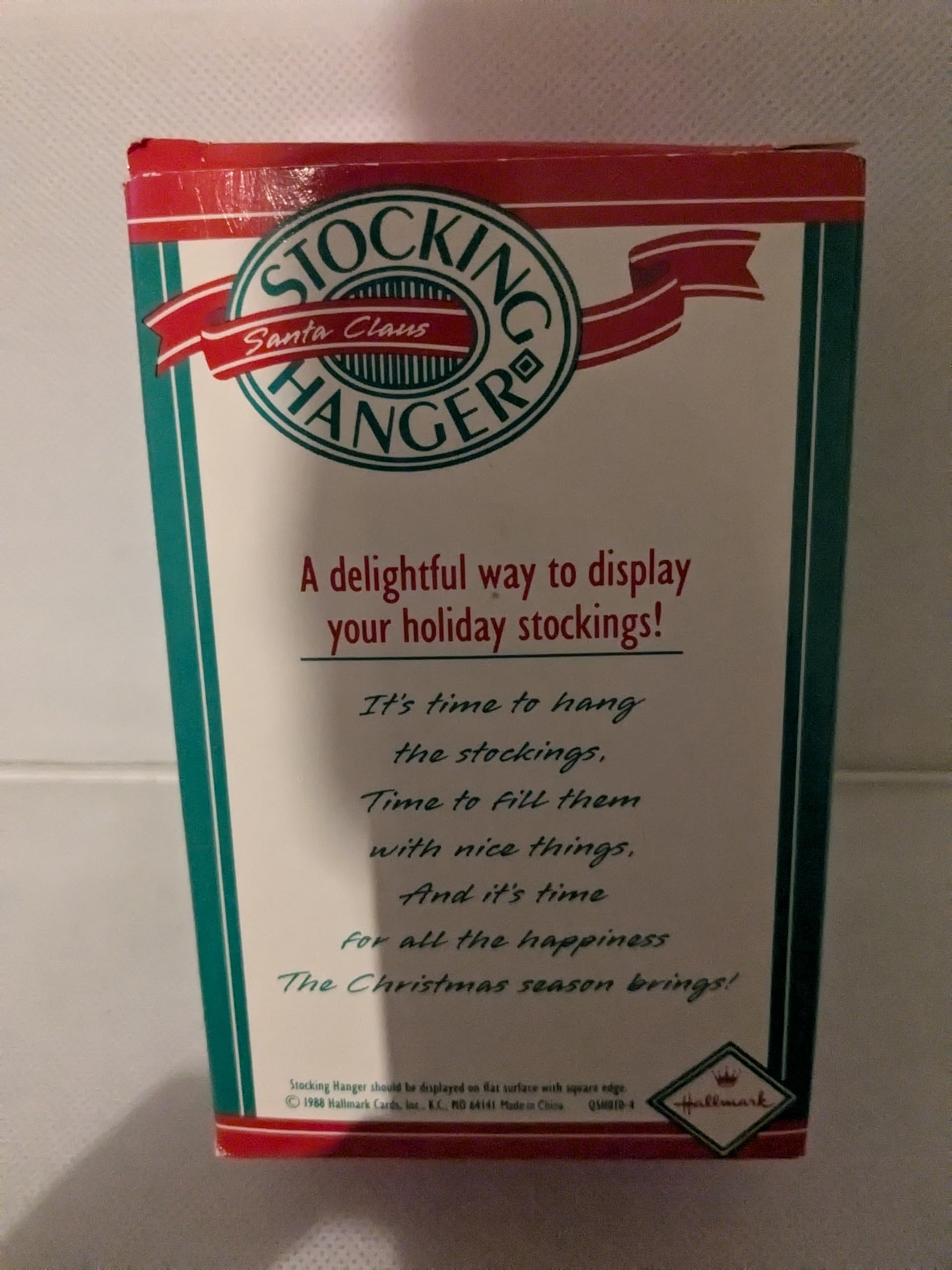 Hallmark Stocking Hanger - Santa Claus 1988 QSH8104