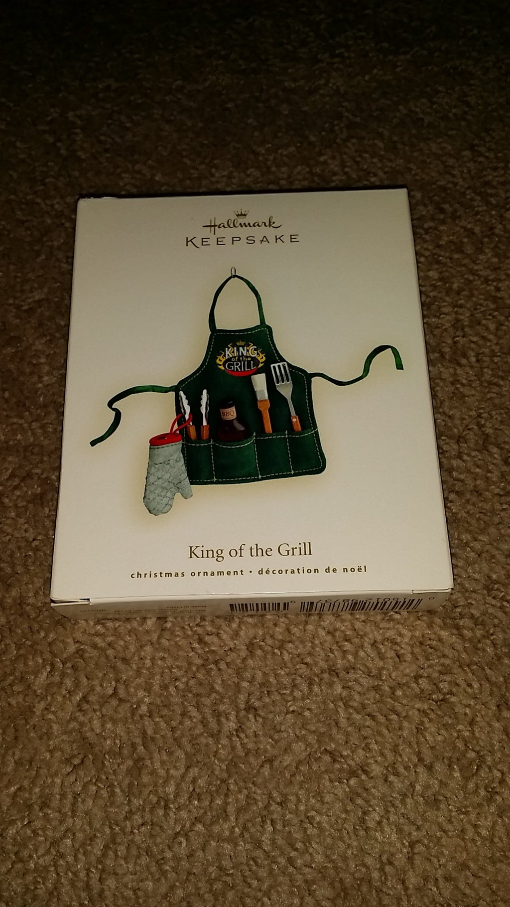 KING OF THE GRILL 2007 HALLMARK KEEPSAKE ORNAMENT QXG2129