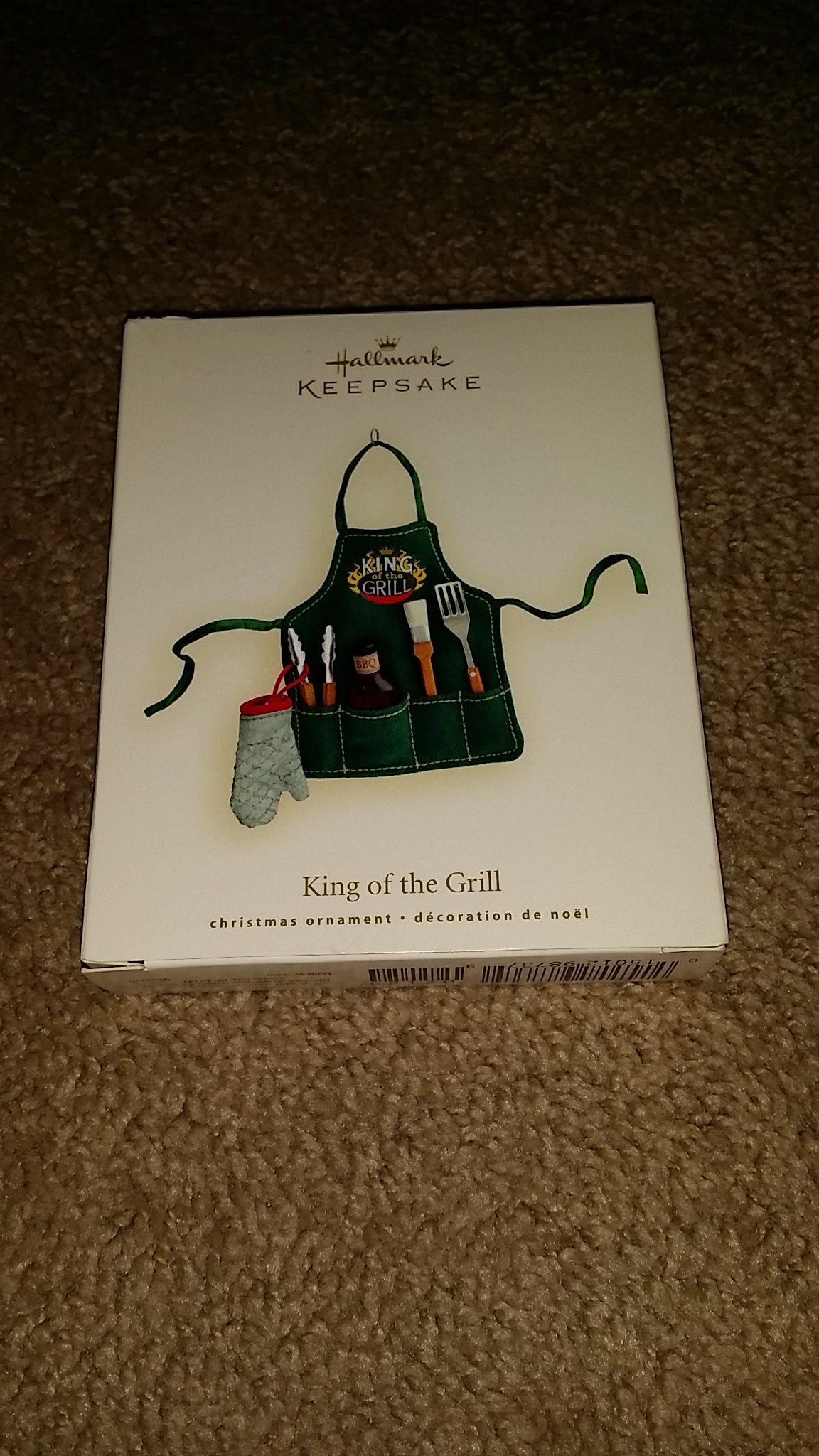 KING OF THE GRILL 2007 HALLMARK KEEPSAKE ORNAMENT QXG2129