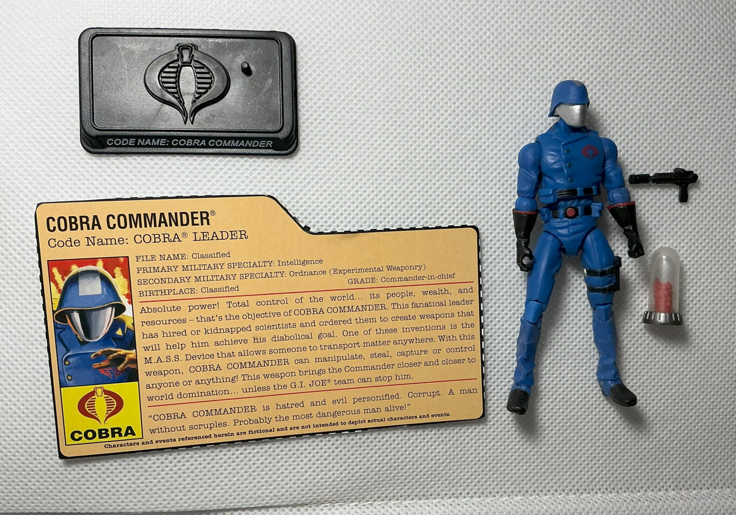 G.I. Joe 25th Anniversary Cartoon Series Cardback: Cobra Commander (Cobra Leader) 3.75 Inch Action Figure