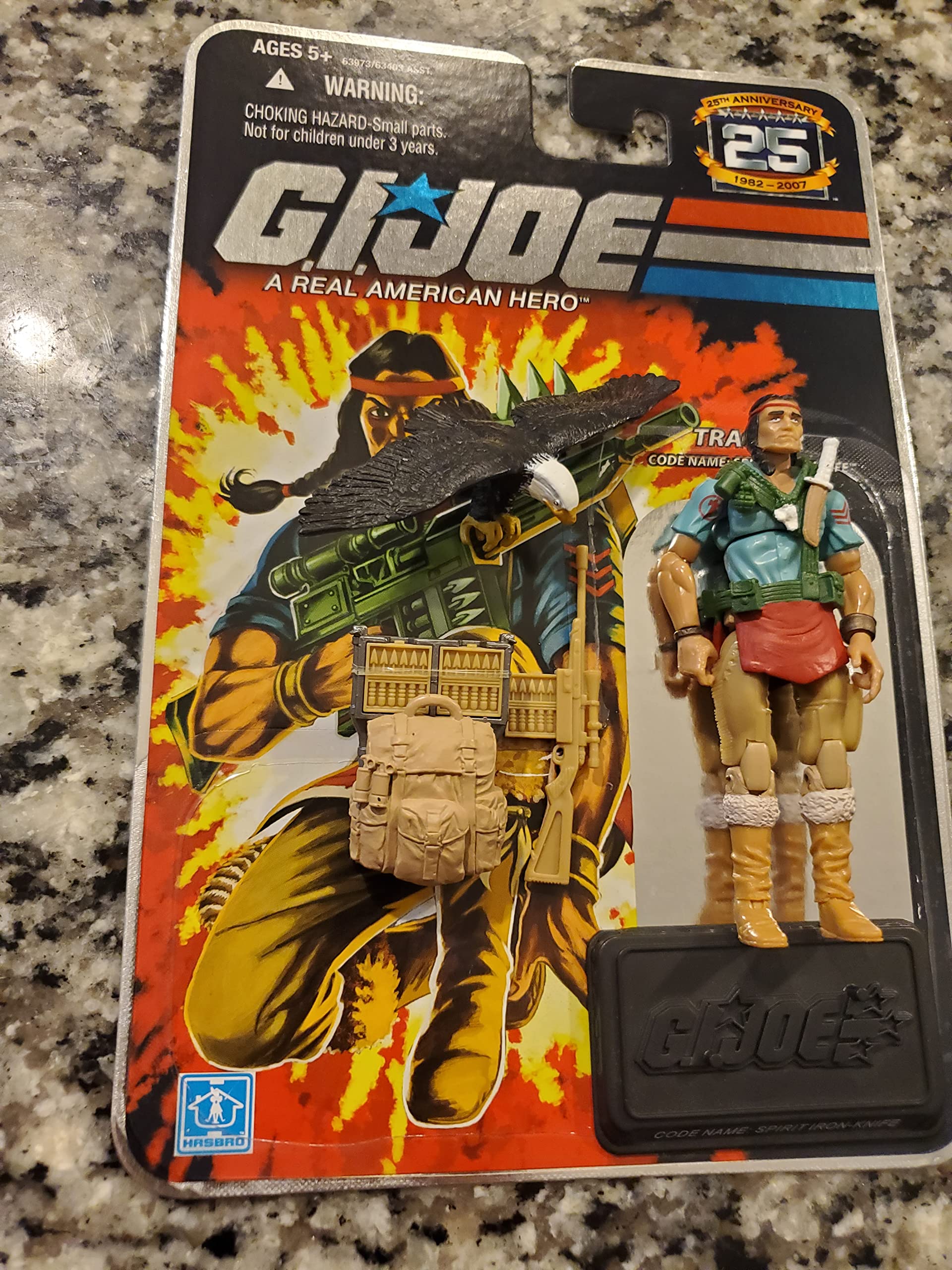 G.I. JOE Hasbro 3 3/4" Wave 7 Action Figure Spirit Iron Knife (Tracker)