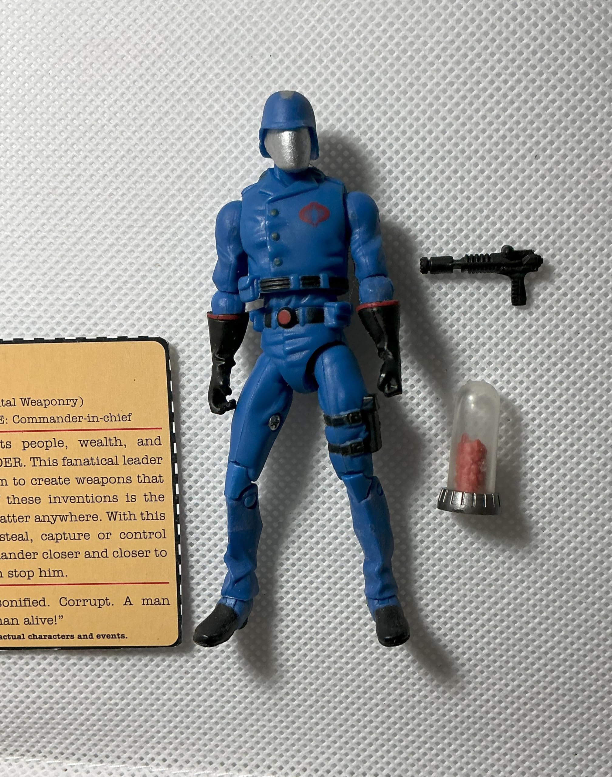 G.I. Joe 25th Anniversary Cartoon Series Cardback: Cobra Commander (Cobra Leader) 3.75 Inch Action Figure
