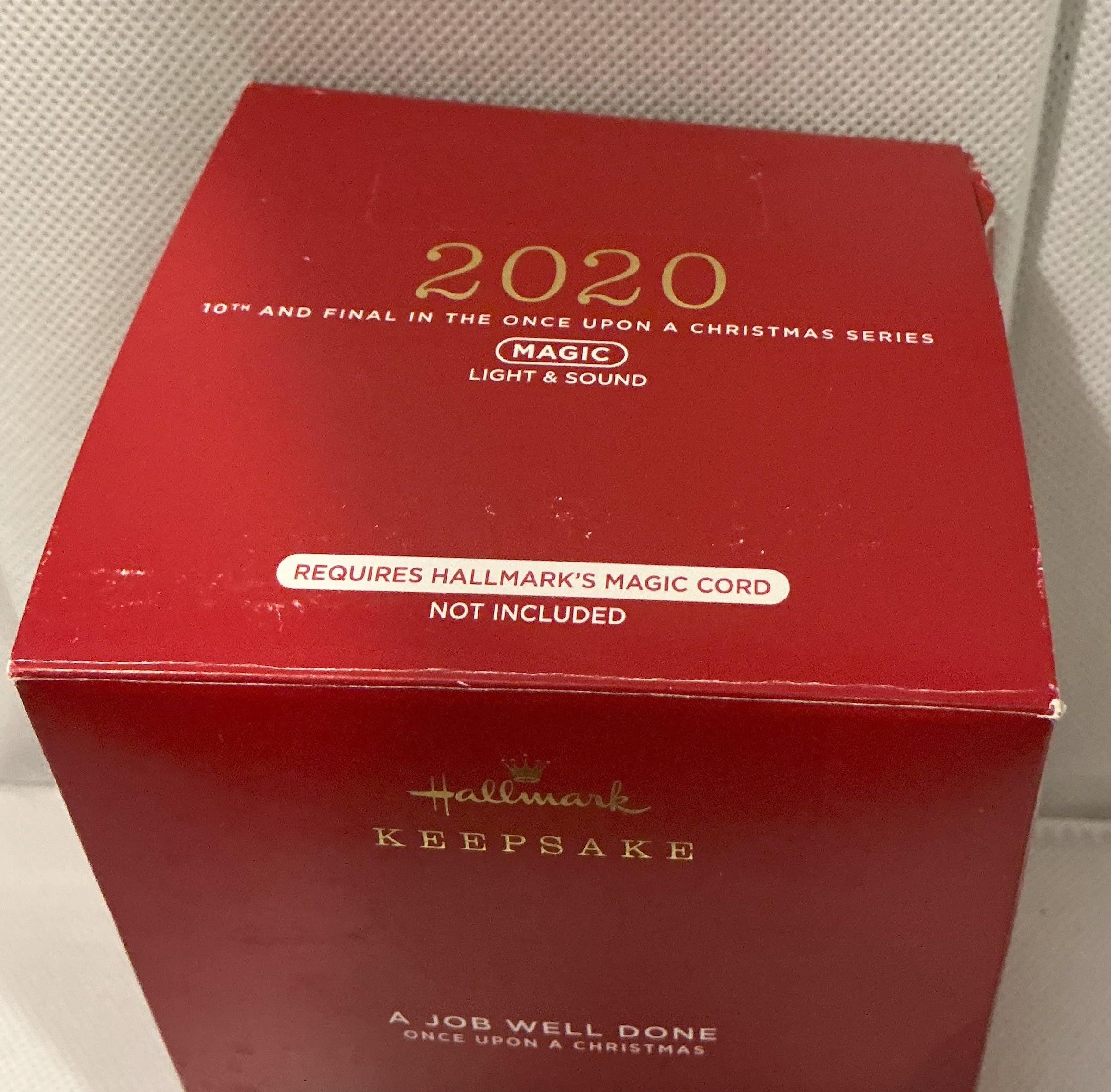 Hallmark Keepsake Ornament 2020, Santa Claus Once Upon a Christmas A Job Well Done, Musical with Light