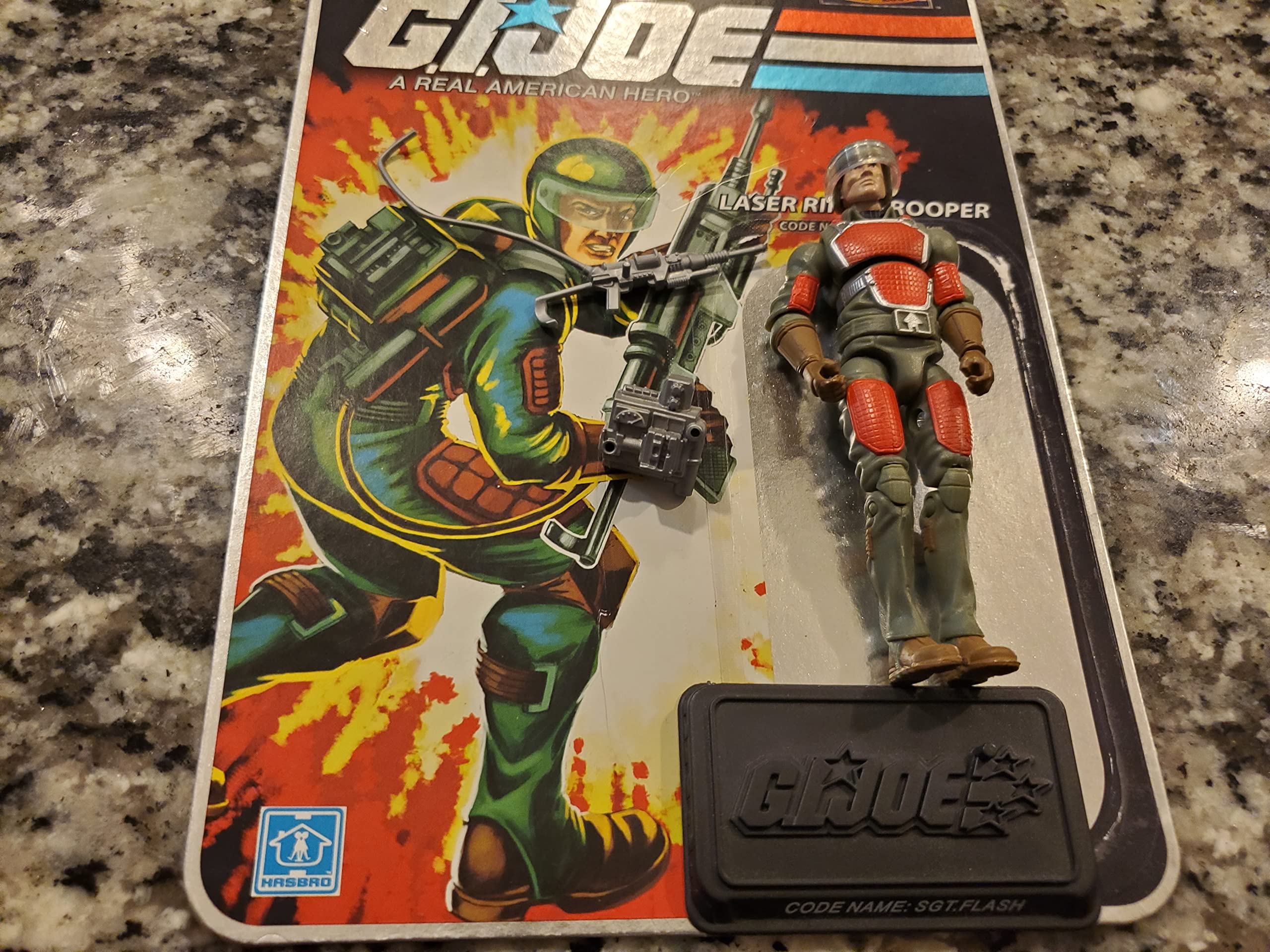 G.I. JOE Hasbro 3 3/4" Wave 5 Action Figure SGT. Flash (Laser Rifle Trooper)