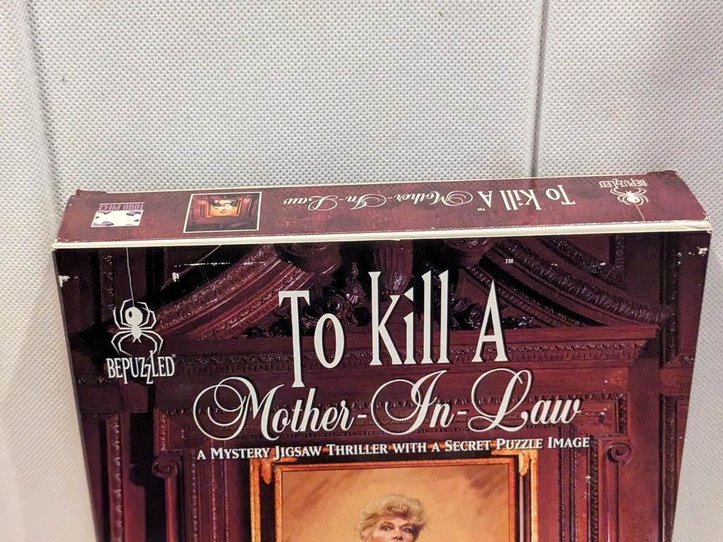To Kill A Mother-In-Law A Murder by Larry Zacher; 1000 Piece Mystery Jigsaw Puzzle by Bepuzzled