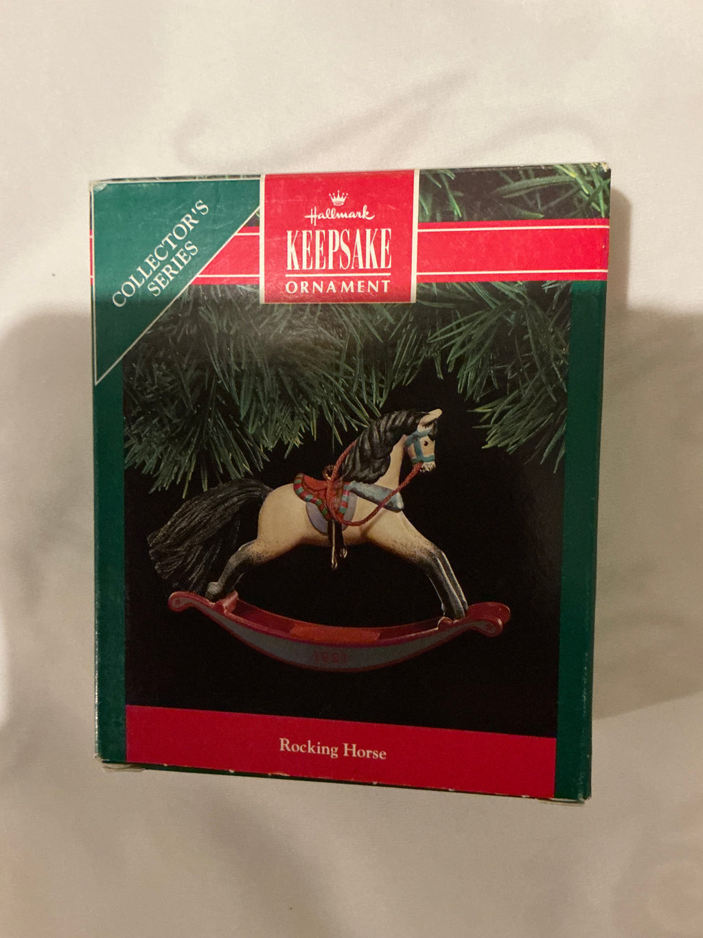 1991 Rocking Horse Hallmark Keepsake Ornament.