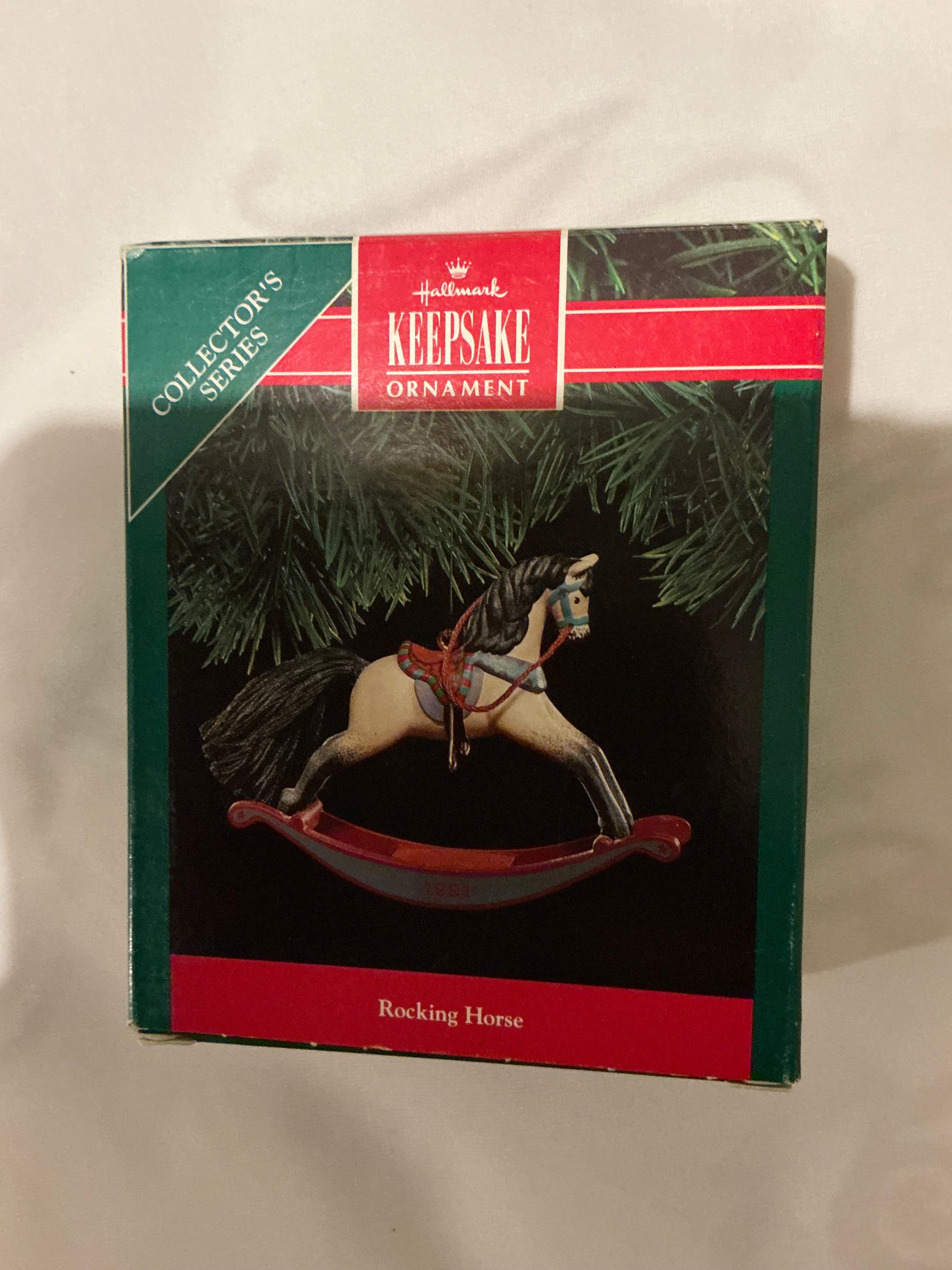 1991 Rocking Horse Hallmark Keepsake Ornament.