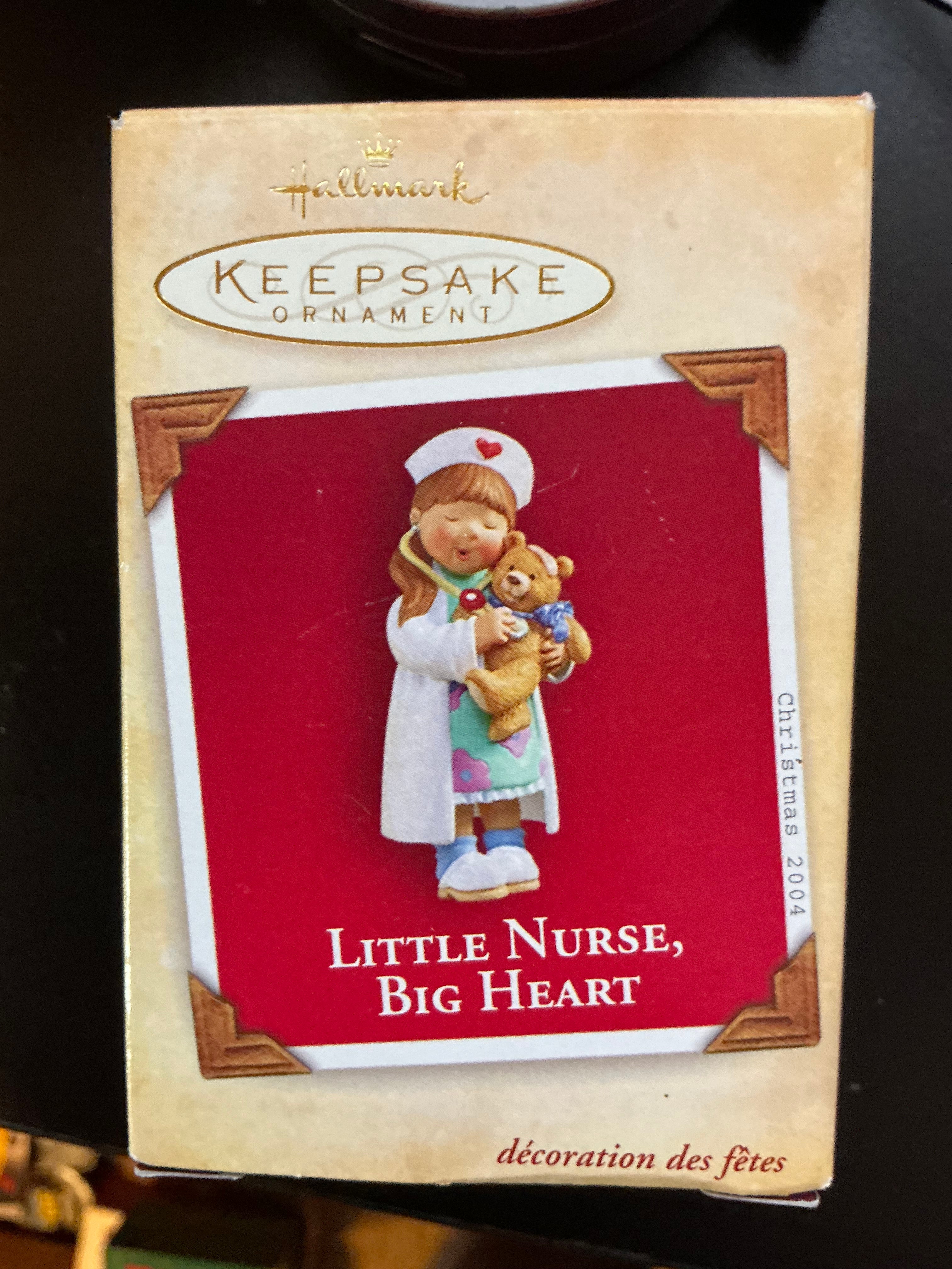 Hallmark Little Nurse Big Heart Ornament 2004