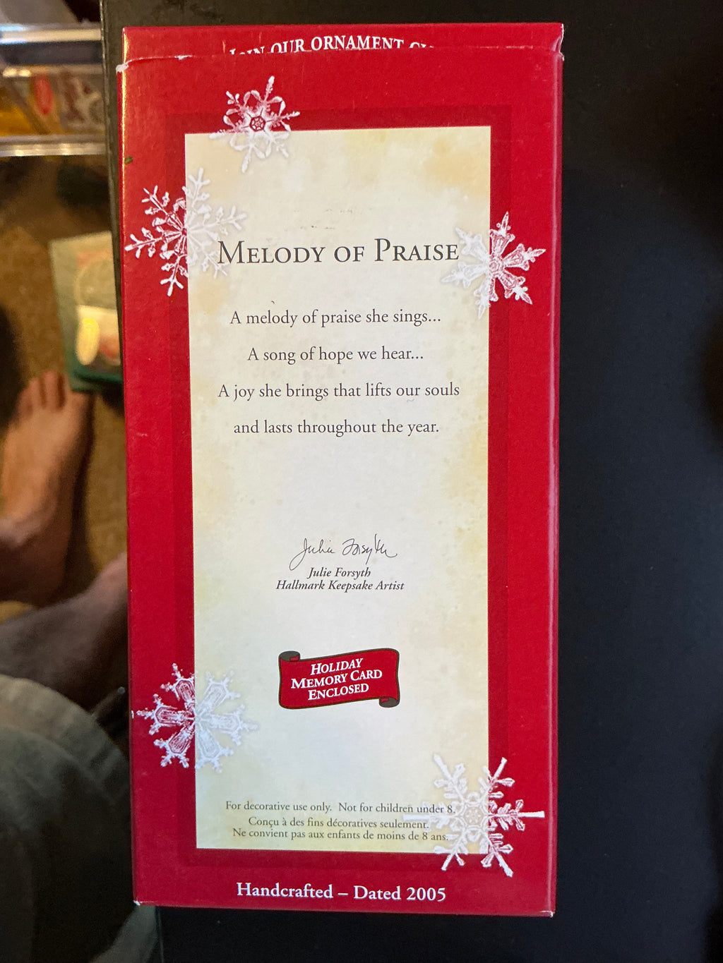 Melody of Praise Angel African-American Figure Ornament - 2005 Hallmark Keepsake Ornament Series