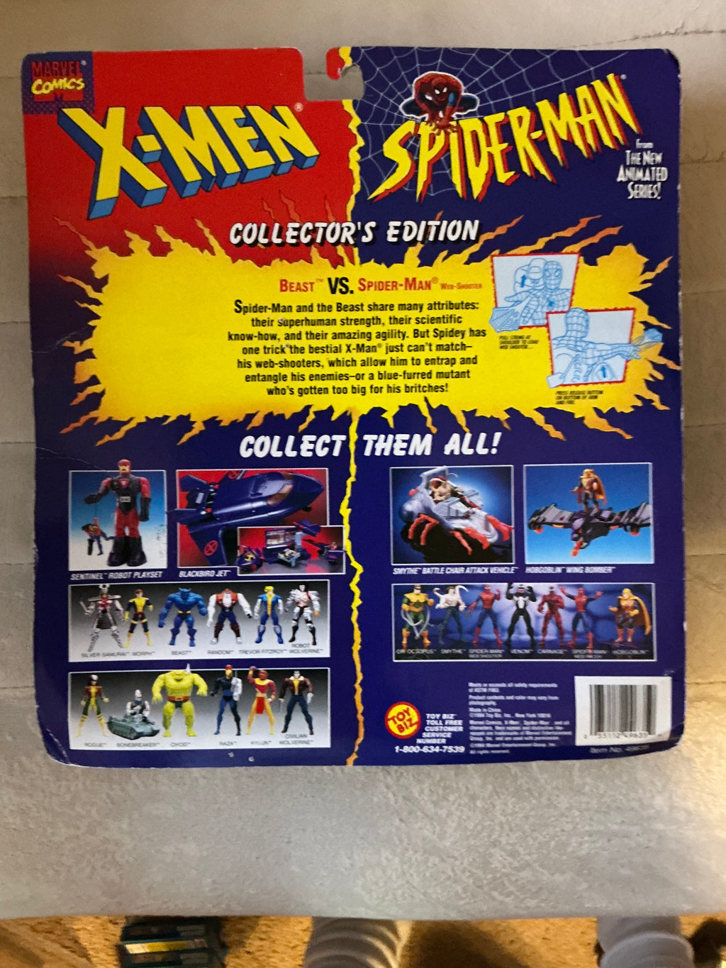 X-Men VS. Spider-Man Exclusive Collector's Edition 2-Pack: Beast VS. Spider-Man (Web-Shooter)