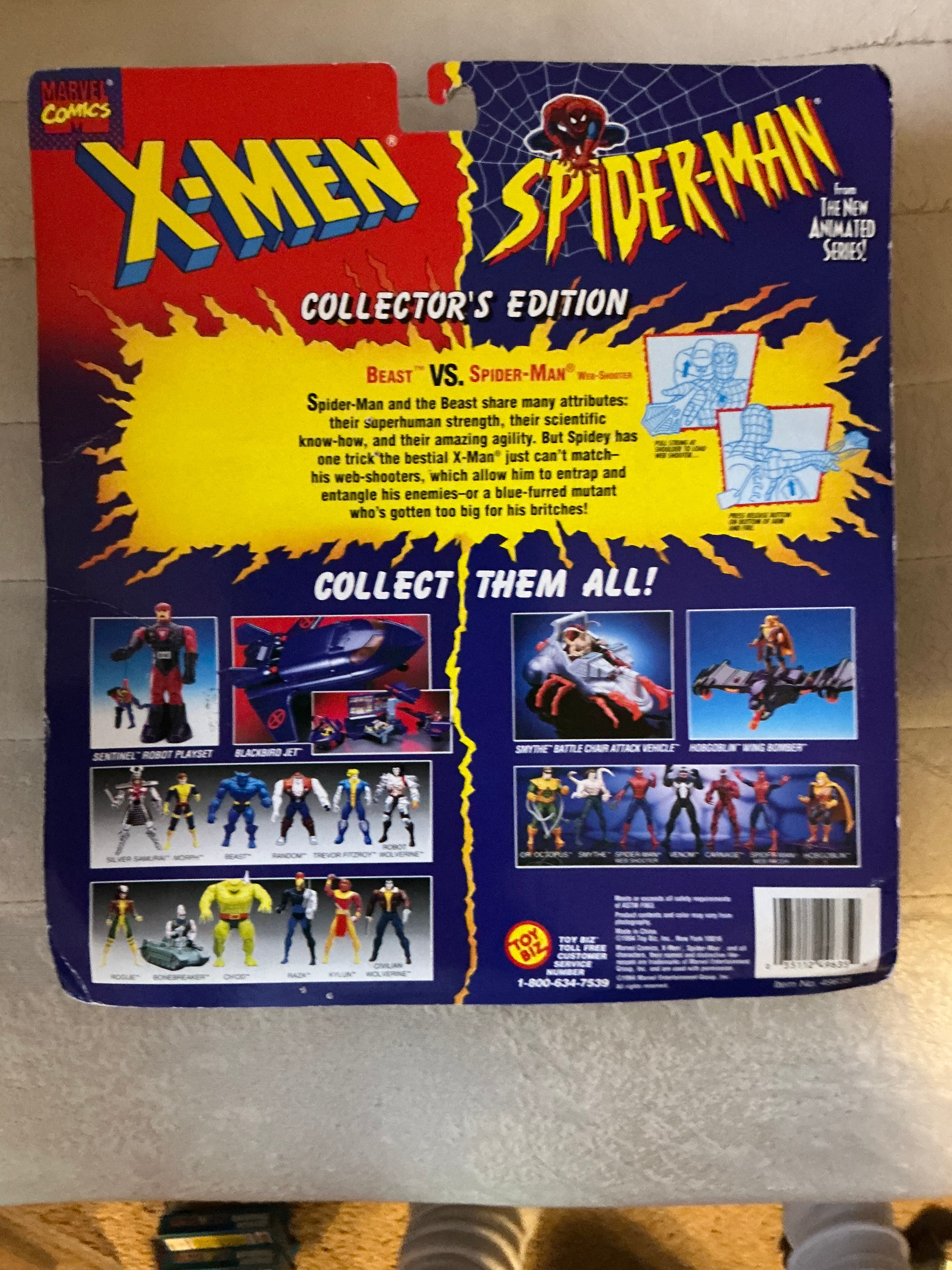 X-Men VS. Spider-Man Exclusive Collector's Edition 2-Pack: Beast VS. Spider-Man (Web-Shooter)