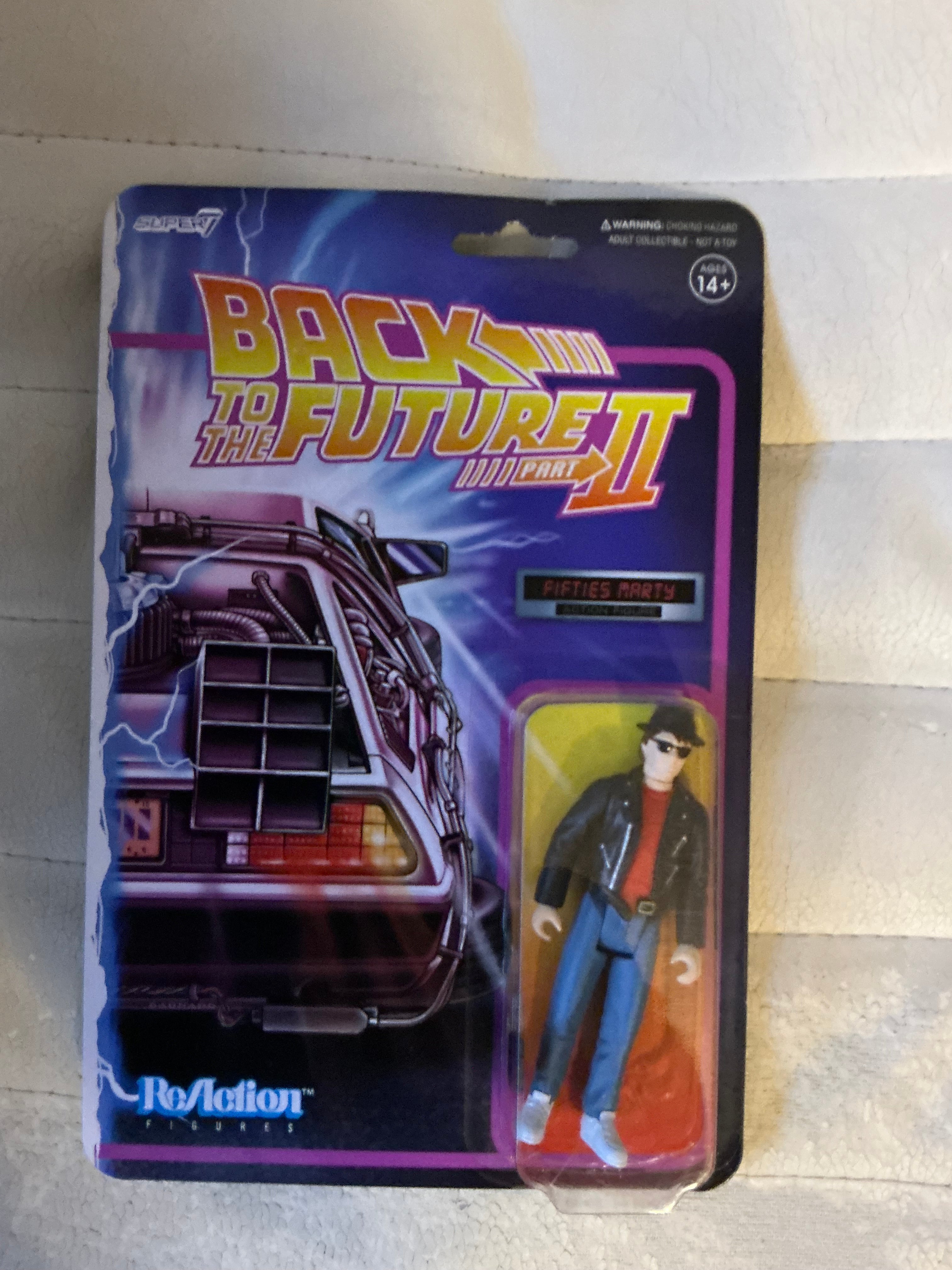 Super7 Back to The Future Part II: Fifties Marty McFly Reaction Figure, Multicolor