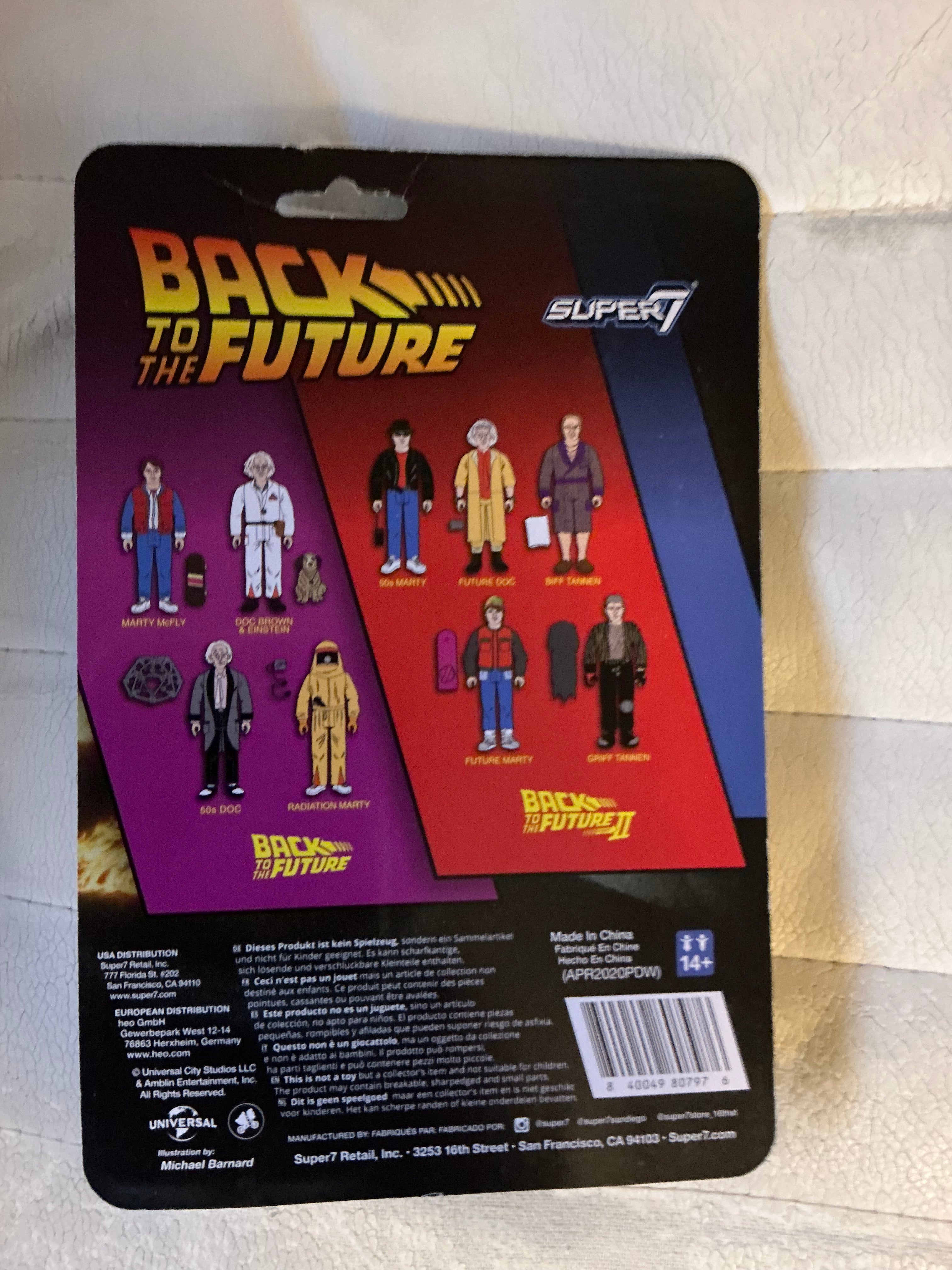 Super7 Back to The Future Part II: Fifties Marty McFly Reaction Figure, Multicolor