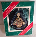 hallmark Glowing Christmas Tree, Embedded Acrylic ornament QX428-6, 1986