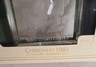 hallmark Christmas Acrylic ornament QX500-2, 1981
