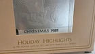 hallmark Christmas Acrylic ornament QX500-2, 1981