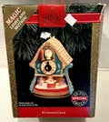 HALLMARK KEEPSAKE ORNAMENT 1992 MAGIC LIGHT AND MOTION SANTAS ENCHANTED CLOCK