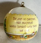 The Joys of Christmas - Betsey Clark #10 - 1982 Hallmark Ornament - Satin Ball
