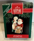 Hallmark 1991 Checking His List Series Mr & Mrs Claus Vintage