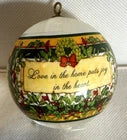 Hallmark Love In The Home 1981 Unused Collectors Unbreakable Satin Ornamen