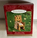 Hallmark "Mrs. Claus's Chair" Keepsake Ornament issued 2001