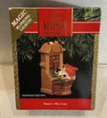 1991 HALLMARK ~ SANTA'S HOT LINE ~ MAGIC BLINKING LIGHTS KEEPSAKE ORNAMENT