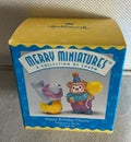 Hallmark Merry Miniature Set Happy Birthday Clown 2 Piece Set 1996
