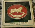 1983 hallmark keepsake ornament baby's first 1st christmas rocking horse box