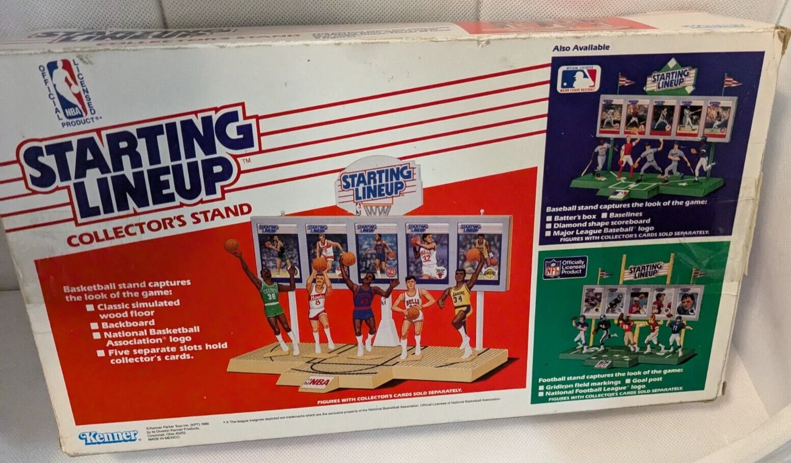 1988 Starting Lineup Basketball Collector's Stand In Original Box Rare