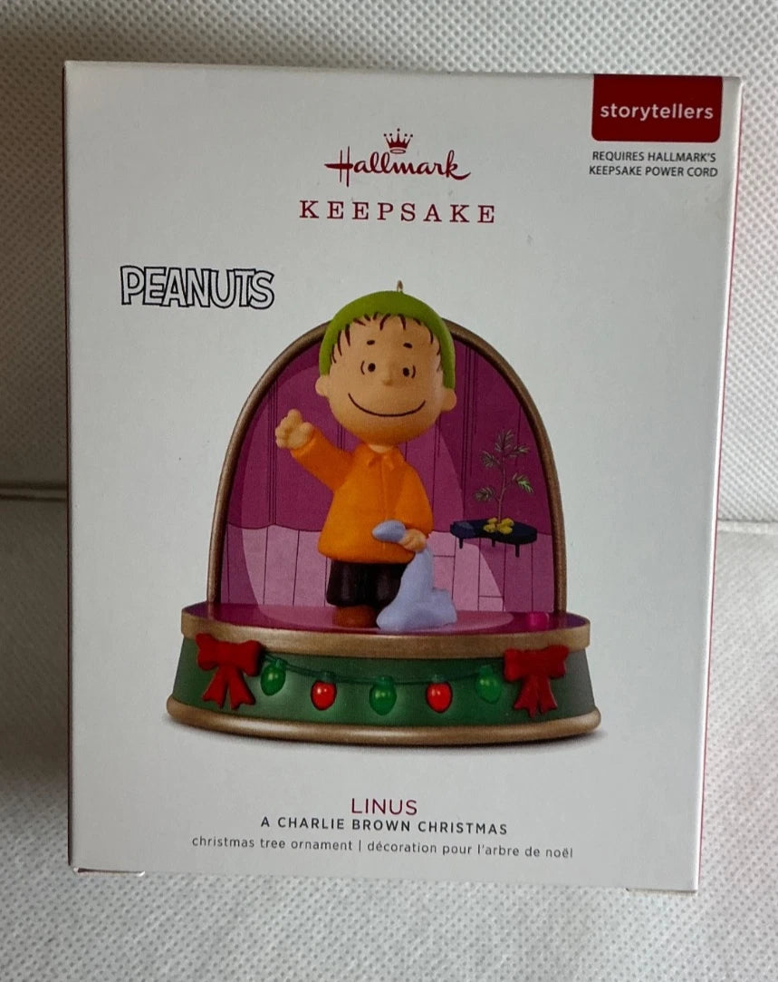 Hallmark Peanuts Linus A Charlie Brown Christmas Ornament Storytellers NEW