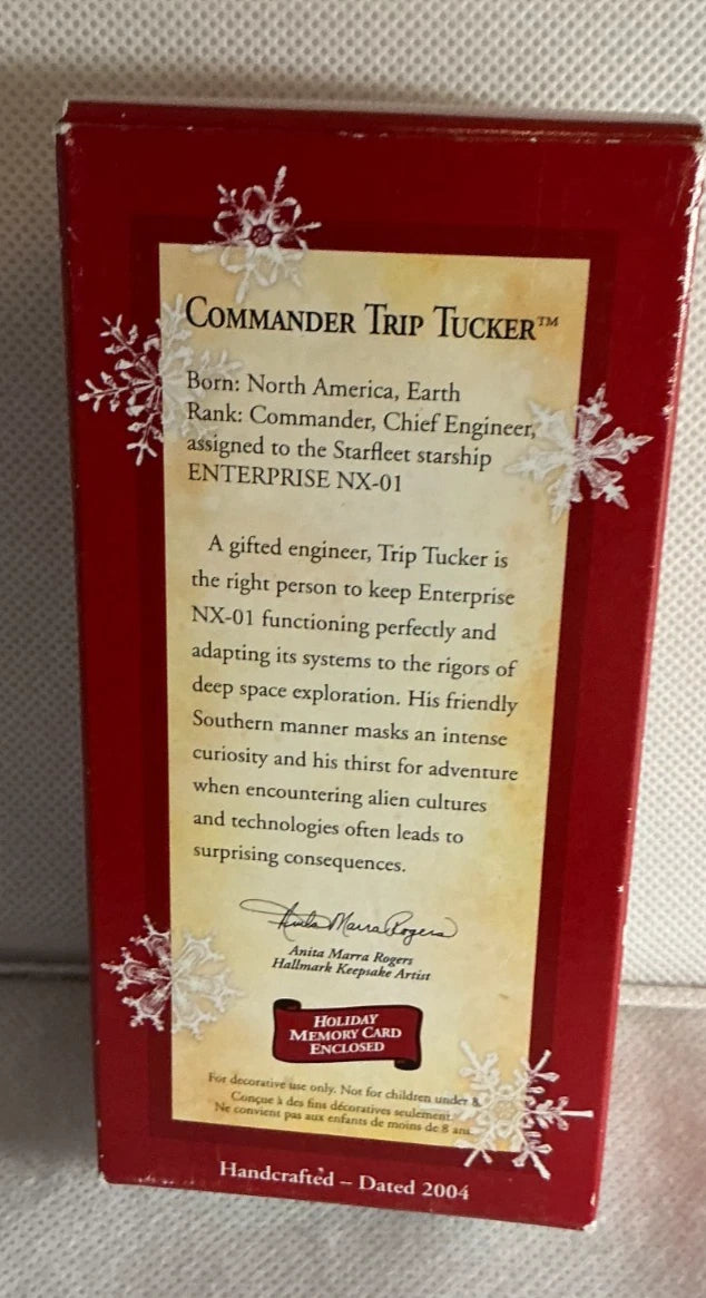Hallmark Keepsake 2004 Star Trek Enterprise Commander Trip Tucker Ornament