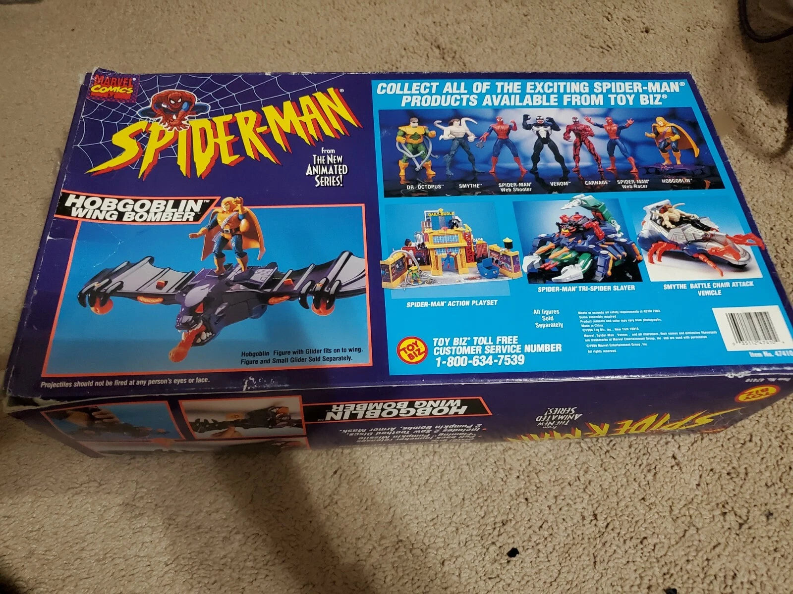 Spider-man The Animated Series Hobgoblin Wing Bomber Vehicle (1994 ToyBiz)