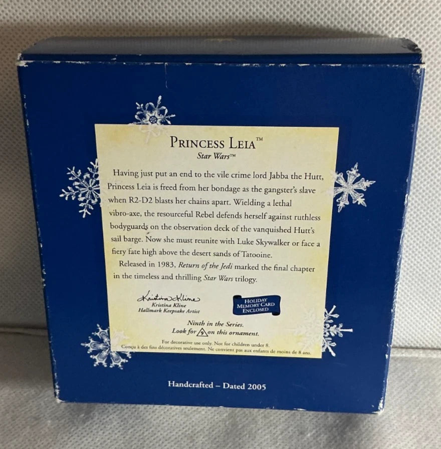 Hallmark Keepsake 2005 Star Wars Princess Leia Ornament #9 Collector's Series