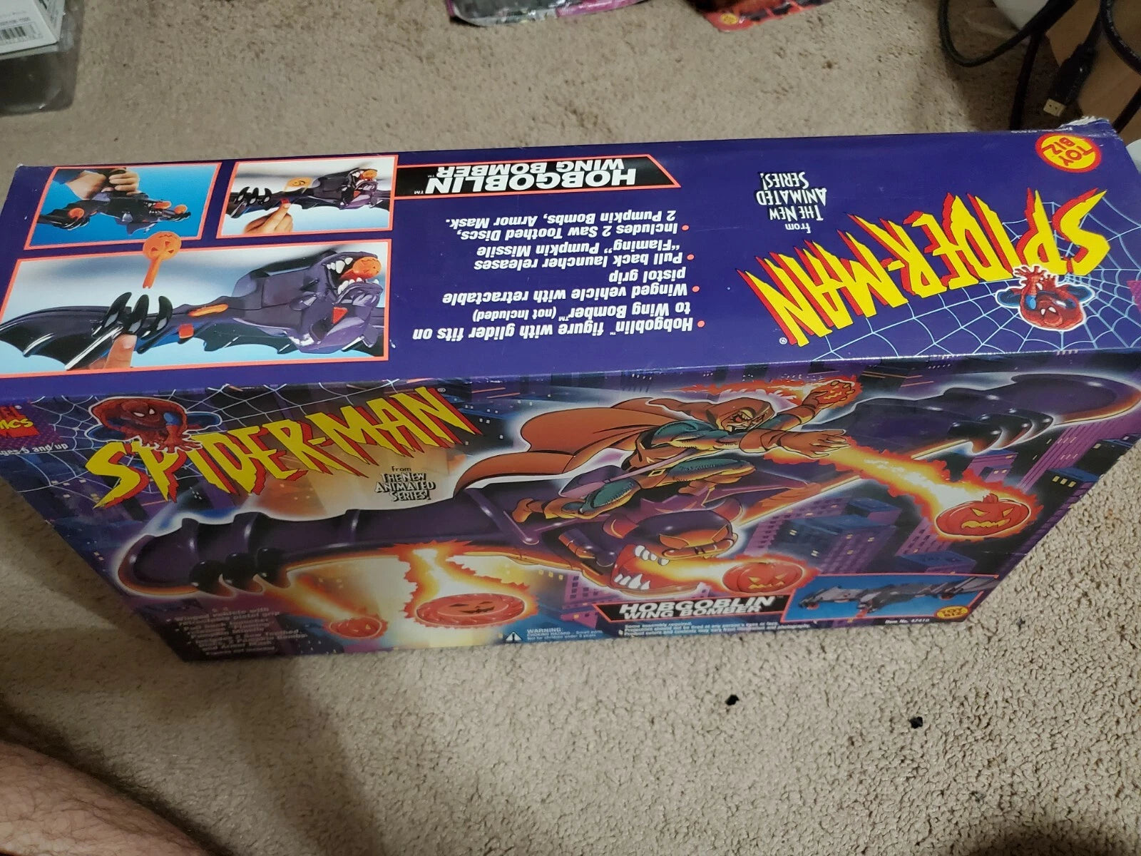 Spider-man The Animated Series Hobgoblin Wing Bomber Vehicle (1994 ToyBiz)