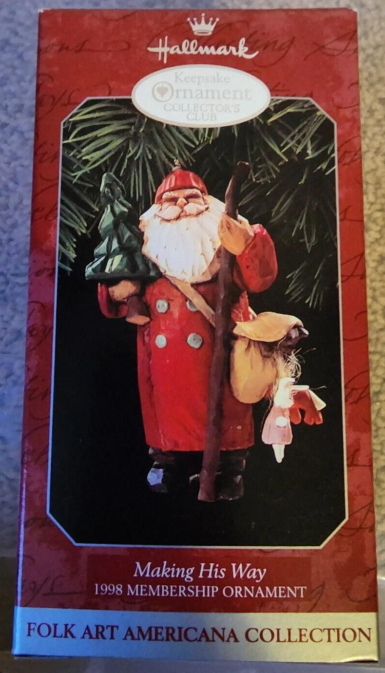 Making His Way Hallmark Ornament 1998 Membership Ornament